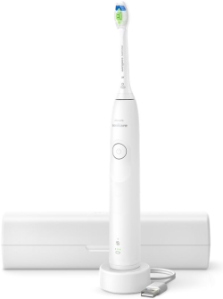 Четка за зъби PHILIPS toothbrush Sonicare HX7108-01 BrushPacer and SmartTimer travel case white