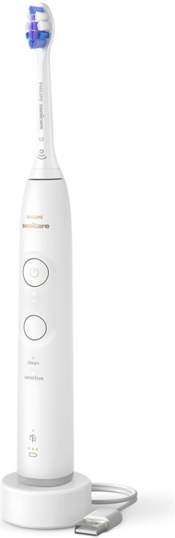 PHILIPS Sonicare HX7400-01, с акумулаторна батерия, 2 режим на четкане, 3 степени на интензивност, бял