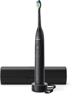 Четка за зъби PHILIPS toothbrush Sonicare HX7101-02 BrushPacer and SmartTimer black travel case