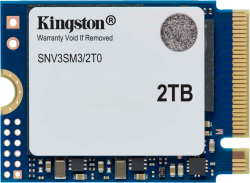 Kingston 2TB NV3 SSD M.2 2230 PCIe 4.0 NVMe, Read: 6, 000- Write: 5, 000MB-s