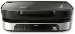  PHILIPS Contact Grill 5 temperature settings glass lid 2400W