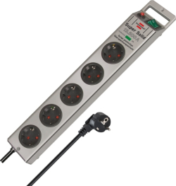 Контакт Разклонител 5x 2P+E защита от претоварване Brennenstuhl Super-solid BS1153340315