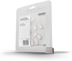 LINDY LNY-40437 :: Система за заключване на USB Type C портове, 10 порт блокера, розови