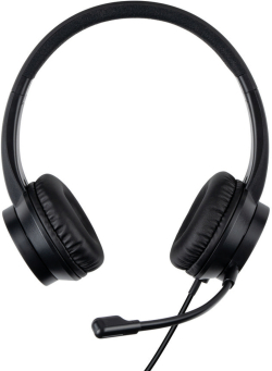 LINDY LNY-20439 :: Слушалки с микрофон Office Headset, 1.95 м кабел, Type C връзка с компютър