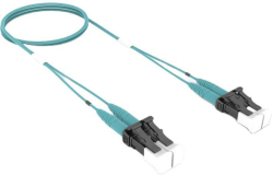 LC-LC дуплексна пач корда, мултимод OM4, 1.6 мм., аква, COMMSCOPE
