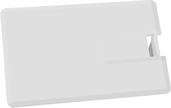 USB флаш памет Credit Card, USB 2.0, 32 GB, без лого, бяла