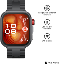 Смарт часовник Huawei Watch Fit 4 pro, Seiya-B29F, Black