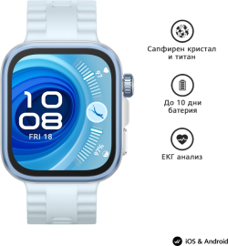 Смарт часовник Huawei Watch Fit 4 pro, Seiya-B29F, Blue