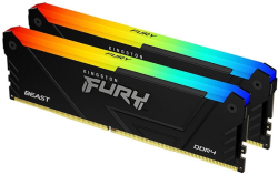 Памет RAM D4 32G 2x16 3200 Kingston Fury Beast RGB