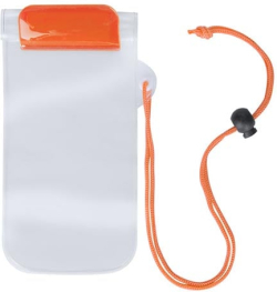  Калъф за телефон Wapro, 95 х 230 mm, прозрачен, оранжев