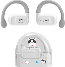 Слушалки Wesdar TWS1003, безжични, детски, с Bluetooth, бели