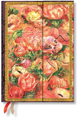 Paperblanks Планер Letter to Morisot, Midi, Verso, твърда корица, 80 листа, за 2026 година