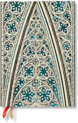  Paperblanks Планер Vault of the Milan Cathedral, Midi, Verso, твърда корица, 80 листа, за 2026 година