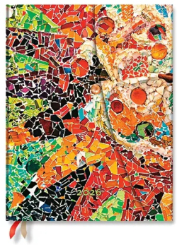  Paperblanks Планер Gaudi's Sun, Ultra, 1 ден на страница, твърда корица, 208 листа, за 2026 година