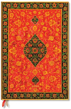  Paperblanks Планер Layla, Grande, вертикален, твърда корица, 80 листа, за 2026 година