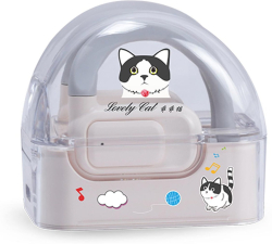 Слушалки Wesdar TWS1003, безжични, детски, с Bluetooth, бежови