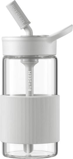 Продукт BUYDEEM Portable Glass Straw Bottle 500 ml, model CD1017, color Oats White