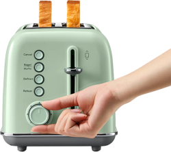 BUYDEEM 2 Slice Toaster, model DT620E, color Cozy Greenish, EU