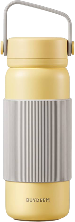 Продукт BUYDEEM Tea Infuser Thermos Bottle 400 ml, model CD1011, color Mellow Yellow