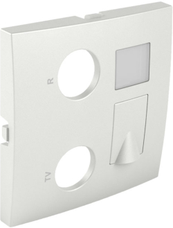 Лицев панел за мултимедийна розетка с R-TV-RJ45 - R-TV-RJ45-FO слотове