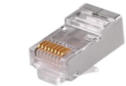 Конектор за кръгъл кабел, кат. 5е, RJ45 8P8C, FTP, 10 бр.