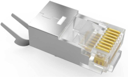 RJ45 конектор за кабел категория 6a, екраниран, 10 бр.