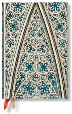  Paperblanks Планер Vault of the Milan Cathedral, Mini, хоризонтален, твърда корица, 80 листа, за 2026 година