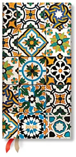  Paperblanks Планер Porto, Slim, хоризонтален, твърда корица, 80 листа, за 2026 година