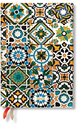  Paperblanks Планер Porto, Midi, 1 ден на страница, твърда корица, 208 листа, за 2026 година