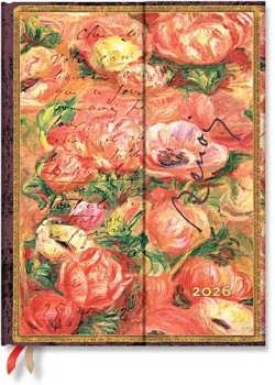  Paperblanks Планер Letter to Morisot, Ultra, 1 ден на страница, твърда корица, 208 листа, за 2026 година