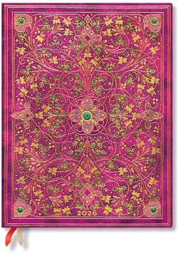 Paperblanks Планер Diamond Jubilee, Ultra, Verso, твърда корица, 80 листа, за 2026 година
