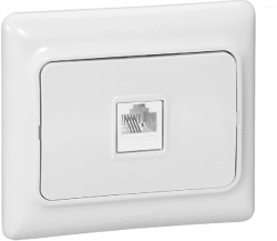 ТЕЛЕФОННА РОЗЕТКА RJ11 KAPTIKA LEGRAND - БЯЛ