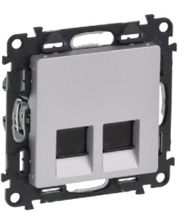 ДВОЙНА КОМПЮТЪРНА РОЗЕТКА RJ45 CAT 5Е. UTP VALENA LIFE LEGRAND - КРЕМ