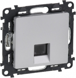 ТЕЛЕФОННА РОЗЕТКА RJ 11 VALENA LIFE LEGRAND - АЛУМИНИЙ