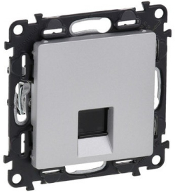 КОМПЮТЪРНА РОЗЕТКА RJ45 cat 5e. UTP VALENA LIFE LEGRAND - АЛУМИНИЙ