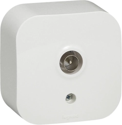 TV РОЗЕТКА ЗА ОТКРИТ МОНТАЖ FORIX LEGRAND - БЯЛ