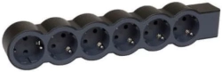 Контакт БЕЗКАБЕЛЕН РАЗКЛОНИТЕЛ 6х ШУКО LEGRAND -  ЧЕРНО/СИВ