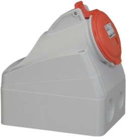 Продукт ЗА ОТКРИТ МОНТАЖ IP44 3P+N+E,32A 380/415V LEGRAND - СИВ/ЧЕРВЕН