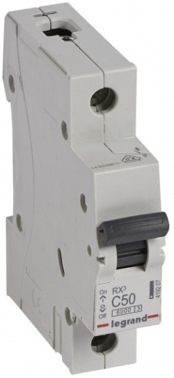 Продукт Еднополюсен автоматичен прекъсвач Legrand RX³-MCB 1P C 50A 6kA