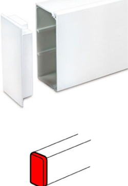 Елемент КАПАЧЕ ЗА КАБЕЛЕН КАНАЛ 35/50Х80 65мм LEGRAND