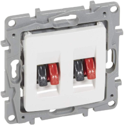 ДВОЙНА АУДИО РОЗЕТКА NILOE LEGRAND - БЯЛ