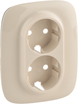 Други ЛИЦЕВ ПАНЕЛ ЗА ДВОЕН КОНТАКТ ШУКО VALENA ALLURE LEGRAND - КРЕМ