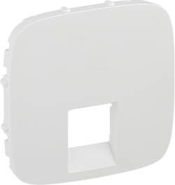 Продукт ЛИЦЕВ ПАНЕЛ ЗА RJ45/11 РОЗЕТКА С ЕДИН ИЗВОД VALENA ALLURE LEGRAND - БЯЛ
