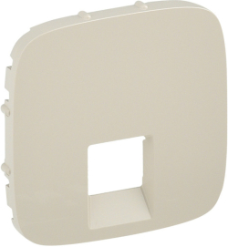 Продукт ЛИЦЕВ ПАНЕЛ ЗА RJ45/11 РОЗЕТКА С ЕДИН ИЗВОД VALENA ALLURE LEGRAND - КРЕМ
