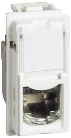 ЕДНОМОДУЛНА РОЗЕТКА RJ-45 UTP KATЕГОРИЯ 6 LIVING NOW LEGRAND - БЯЛ