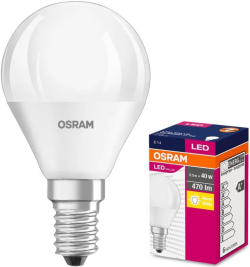 LED Крушка LED ЛАМПА VALUE CLP40 470lm/827/ E14 LEDVANCE