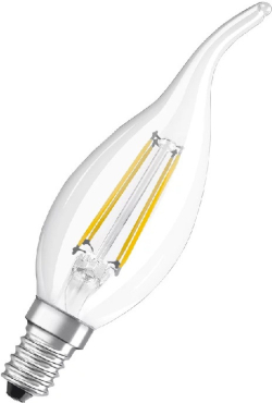 LED Крушка PARATHOM CL BA FIL 40 4W/827 E14 LEDVANCE