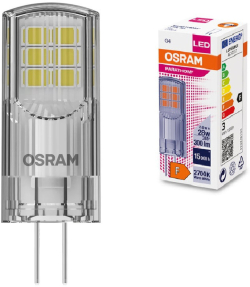 LED Крушка PARATHOM PIN CL 30 non-dim 2,4W/827 G4 LEDVANCE