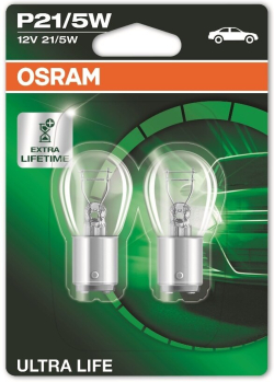 LED Крушка АВТОМОБИЛНА ЛАМПА 7528 P21/5W 12V BAY15d UNPACKED OSRAM