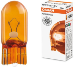 LED Крушка АВТОМОБИЛНА ЛАМПА 2827 WY5W ORANGE 12V W2,1x9.5d UNPACKED OSRAM